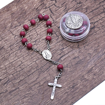 Olivenorma Incense Beads Rosary Prayer Beads Cross Bracelet