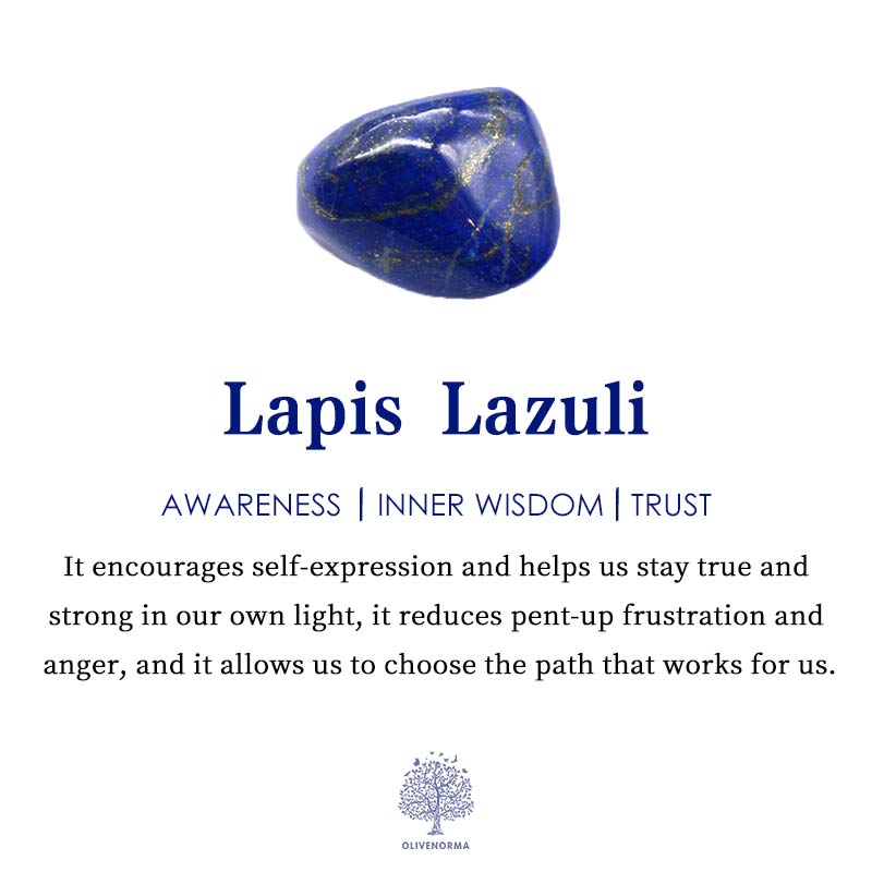 Lapis Lazuli Retro Positive Pendulum