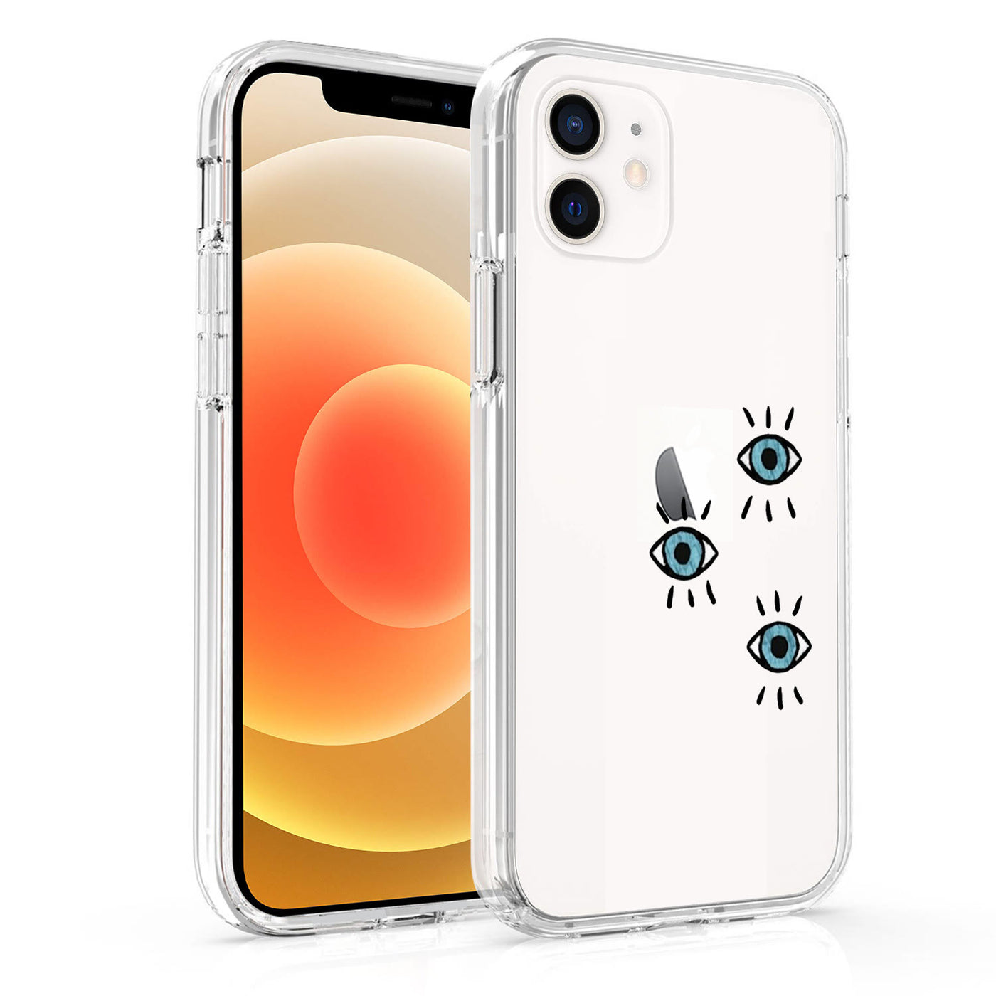 Olivenorma iPhone 13/14/15 Funny Evil Eye Clear Phone Case