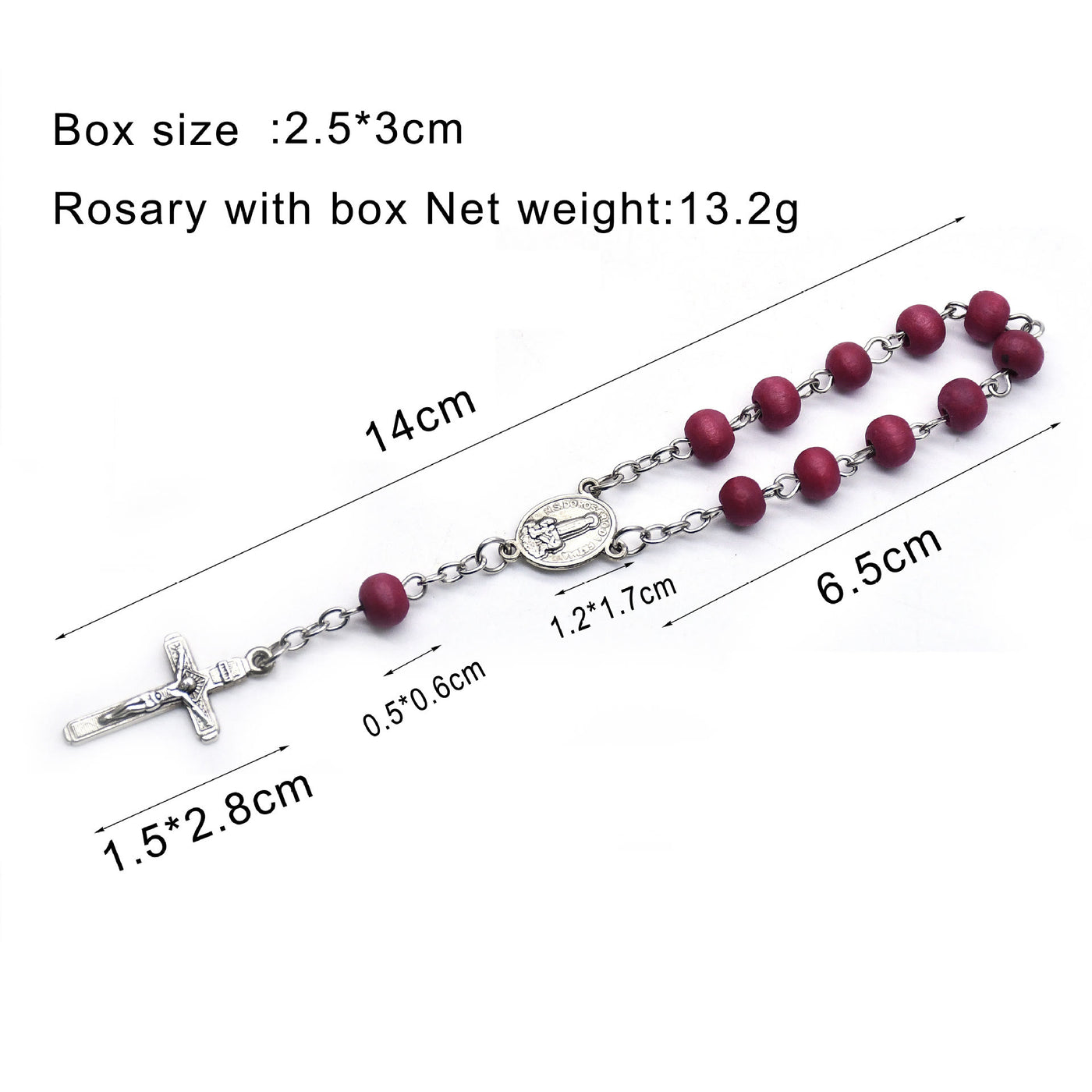 Olivenorma Incense Beads Rosary Prayer Beads Cross Bracelet