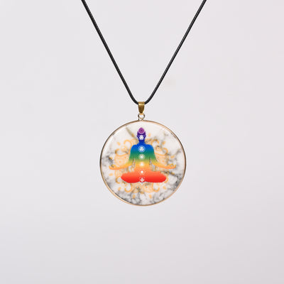 Olivenorma Crystal Hamsa Chakra Tree Of Life Necklace