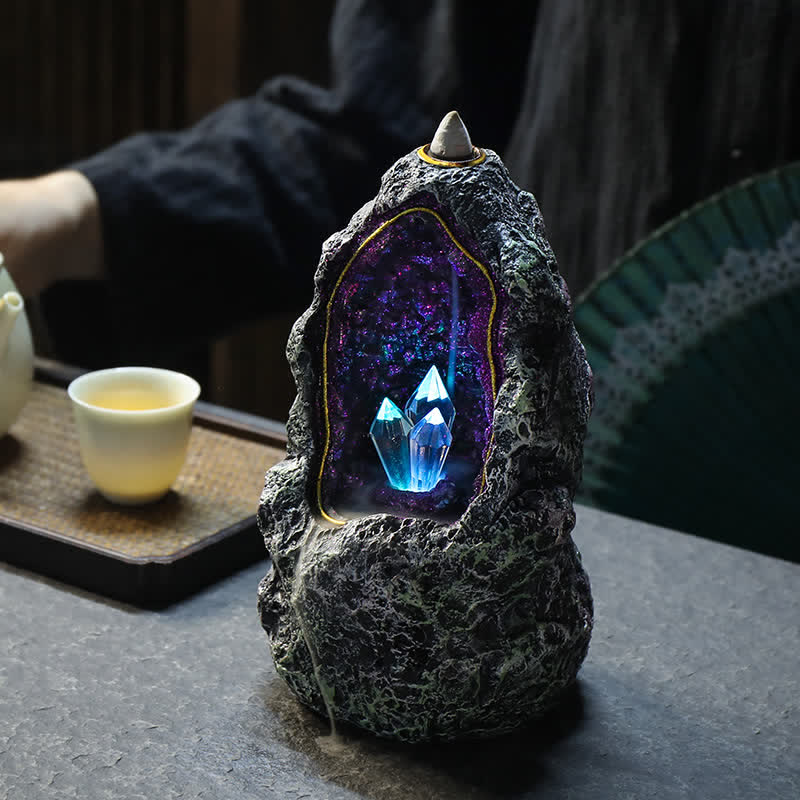 Olivenorma Fancy Crystal Hole Incense Burner Decoration