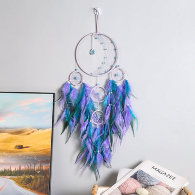 Olivenorma Half Circle Moon Decor With Lights Dream Catcher