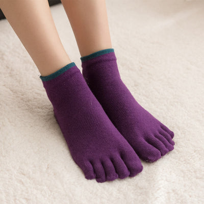 Olivenorma Solid Color Non Slip Grip Pilates Socks