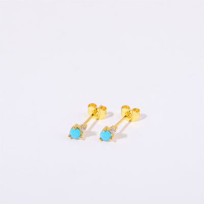 Olivenorma Raindrop Birthstone Stud Earrings