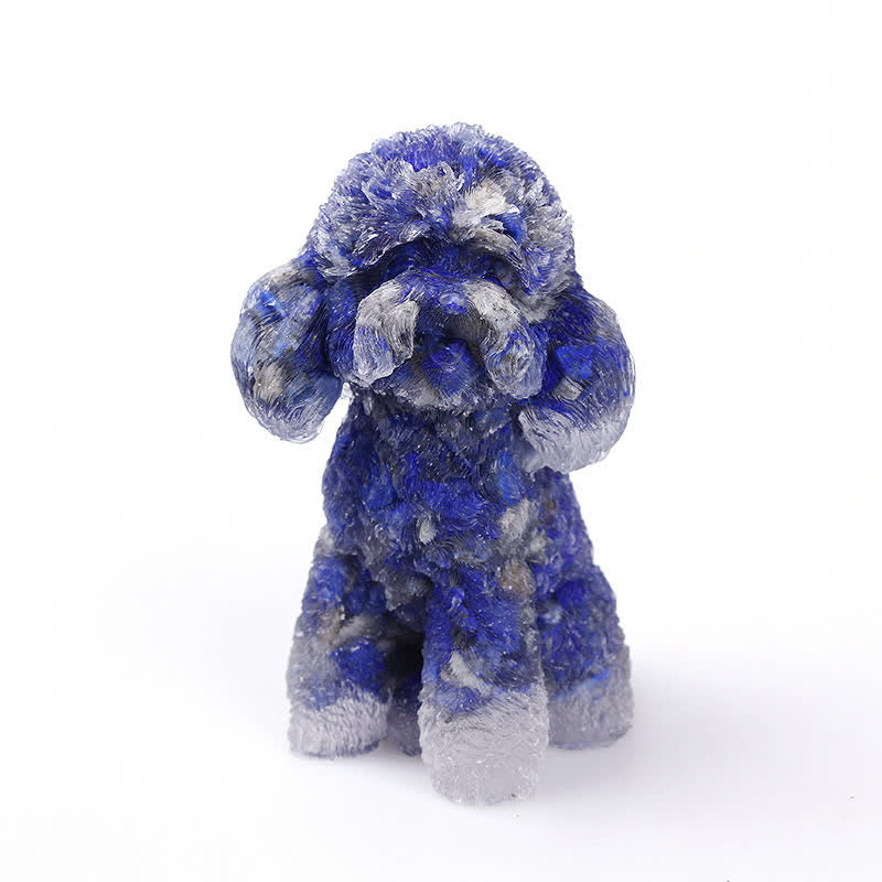 Olivenorma Natural Crystal Poodle Gemstone Decoration