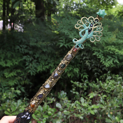 Olivenorma Natural Chakra Merkaba Crystal Wands