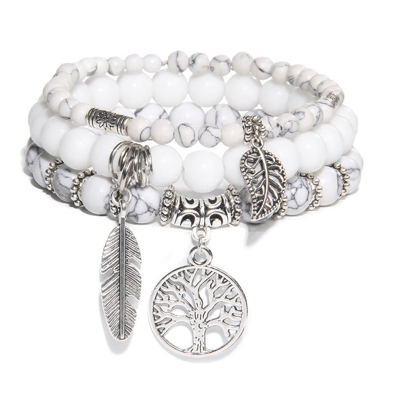 Olivenorma "Nature's Healing Moments" Tree Of Life 3 Pieces Bracelet Set