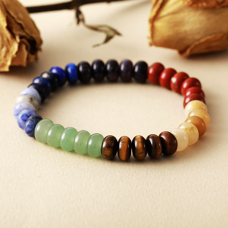 Olivenorma Natural Stone Chakra Beads Women Men Bracelet