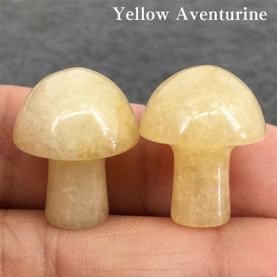 Olivenorma Natural Crystal Mini Mushroom Decoration