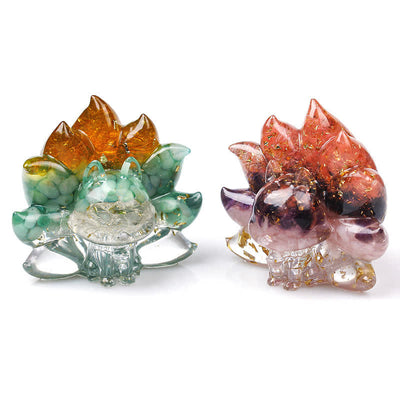 Olivenorma Nine-tailed Fox Gemstone Decoration