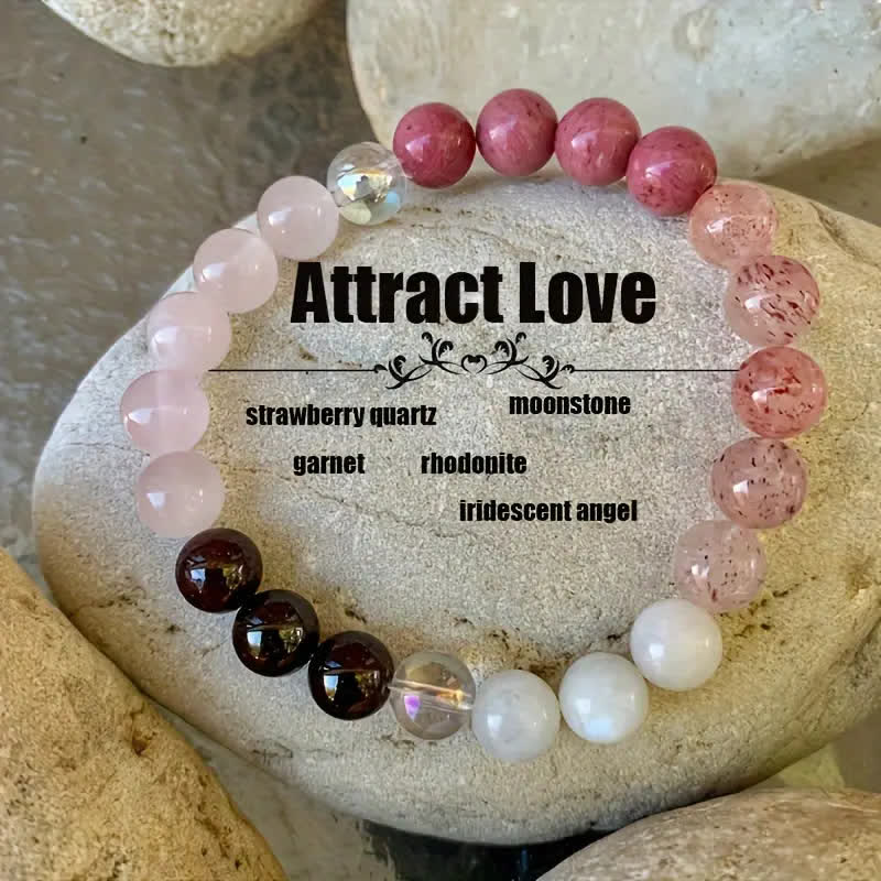 Olivenorma "Attract Love" Natural Stone Beads Bracelet