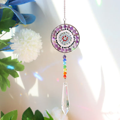 Olivenorma Crystal Suncatchers Handmade Chakra Wind Chime