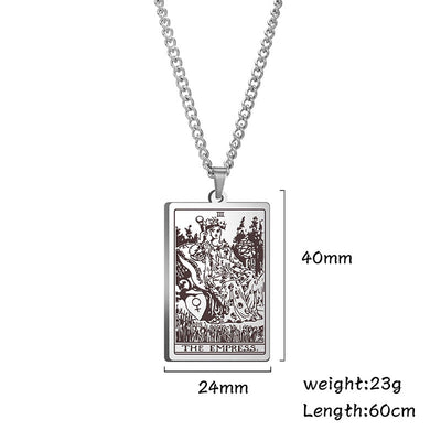 Olivenorma Stainless Steel Tarot Necklaces