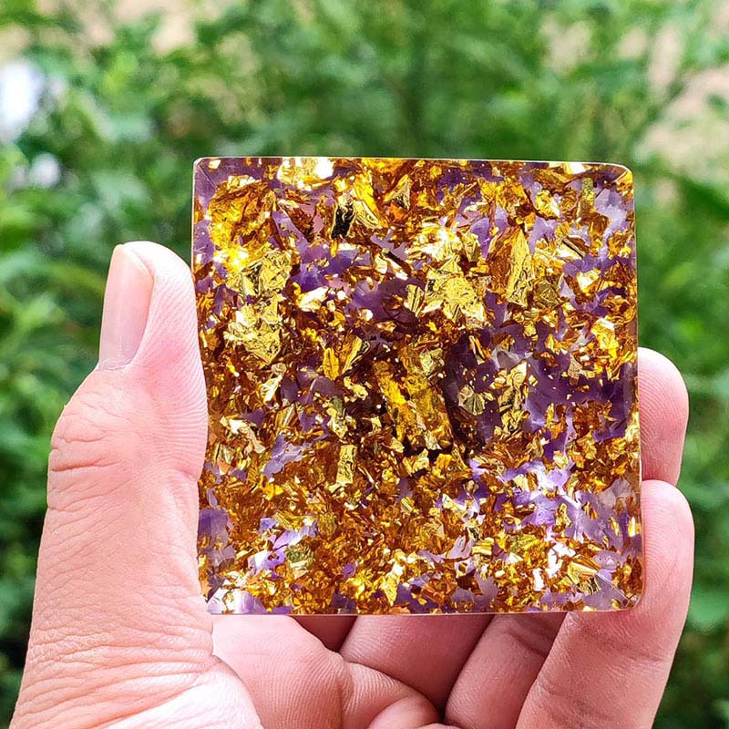 (Clearance 30% OFF / CODE: OFF30) - Olivenorma Lepidolite Stone Orgone Pyramid