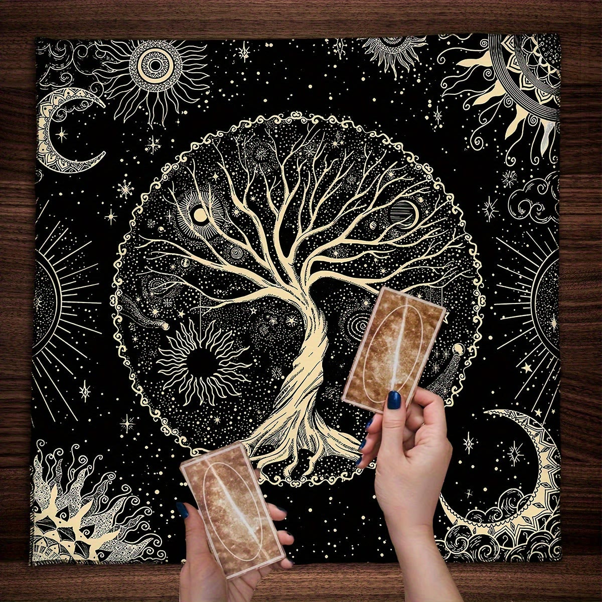 Olivenorma Tree of Life Divination Tarot Tablecloth