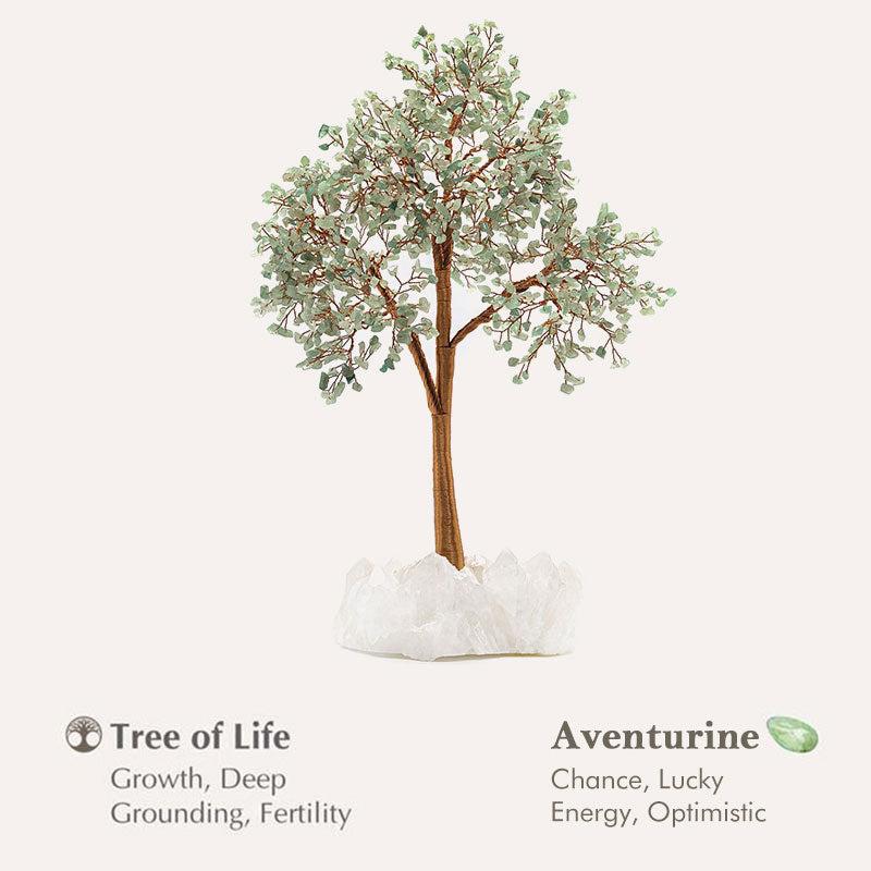 Olivenorma The Manifester Aventurine Crystal Feng Shui Tree