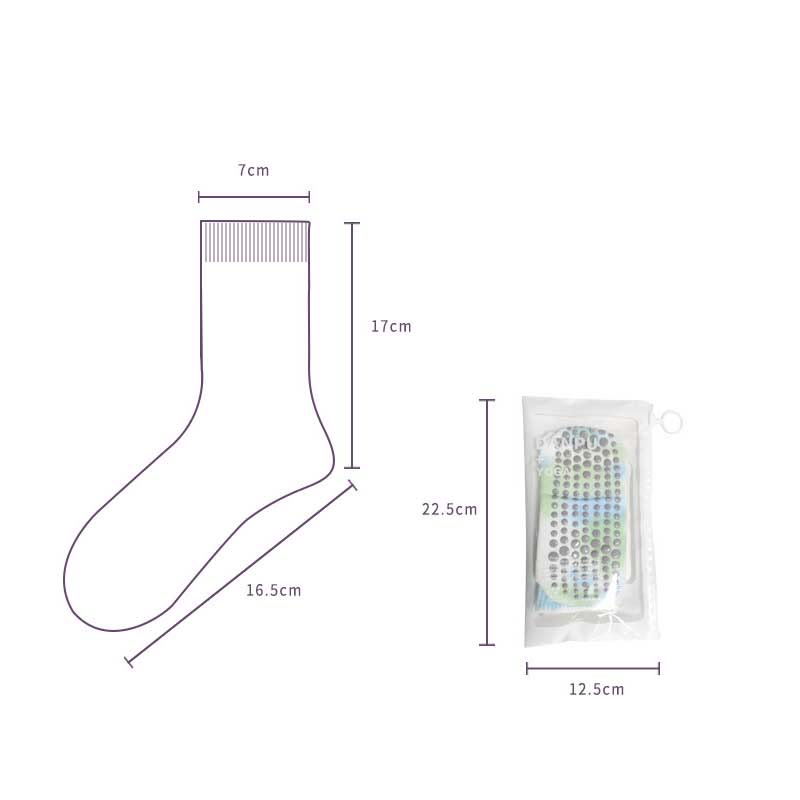 Olivenorma Medium-Tube Tie-dye Anti Slip Yoga Socks