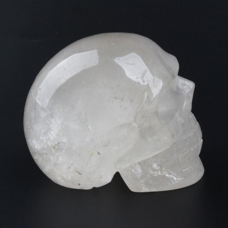 Olivenorma Clear Quartz Crystal Skull Decoration