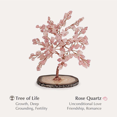 Olivenorma Love Harmony - Rose Quartz Feng Shui Tree