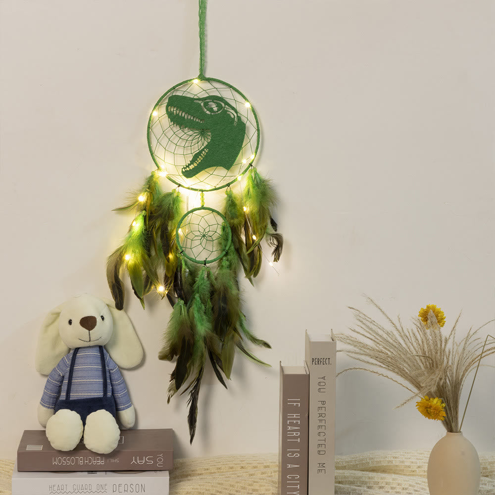 Olivenorma Dinosaur For Kids Feather Dream Catcher