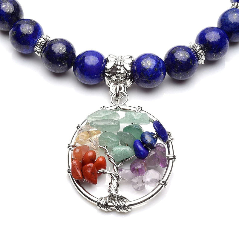 Chakra Tree Of Life Amethyst Bracelet