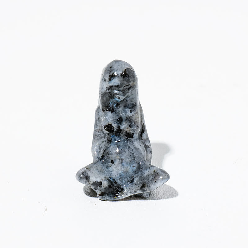 Olivenorma Natural Rough Stone Goddess Gaia Carving Gemstone Decoration - Labradorite - image 22