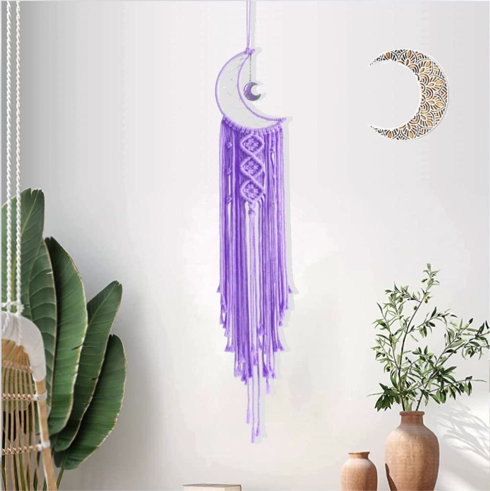 Olivenorma Star Moon Macrame Tassel Dream Catcher