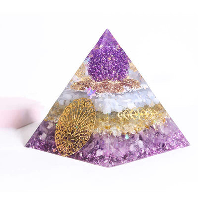 Olivenorma Handmade 12cm Energy Collector Orgone Pyramid