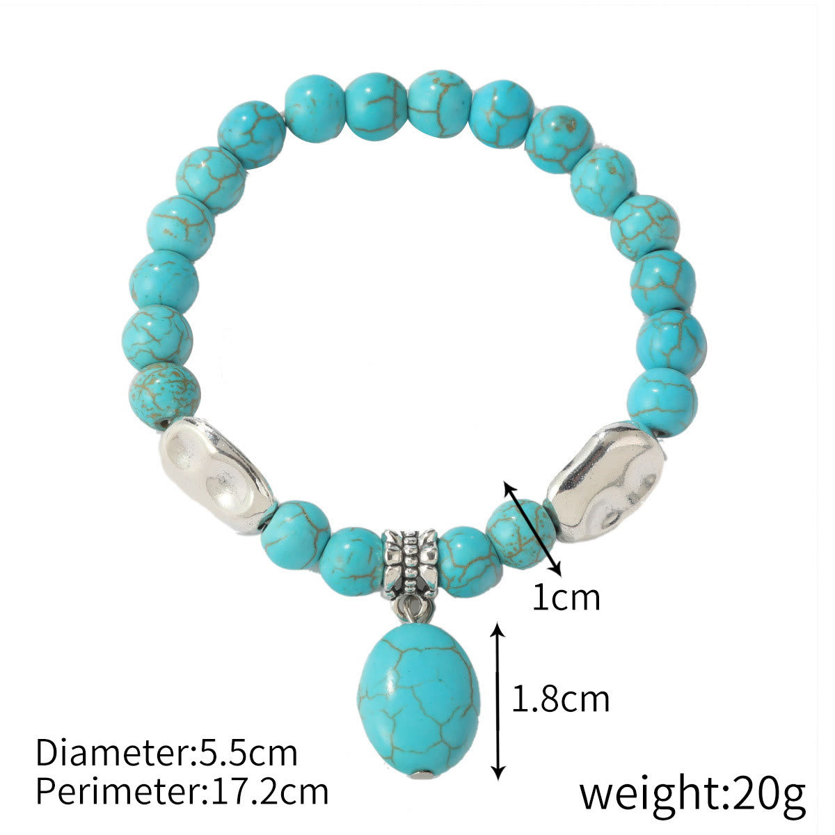 Olivenorma "Eternal Protection" Evil Eye Turquoise Bracelet