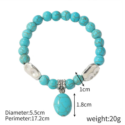 Olivenorma "Eternal Protection" Evil Eye Turquoise Bracelet