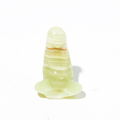 Olivenorma Natural Rough Stone Goddess Gaia Carving Gemstone Decoration - Afghanistan Jade - image 2