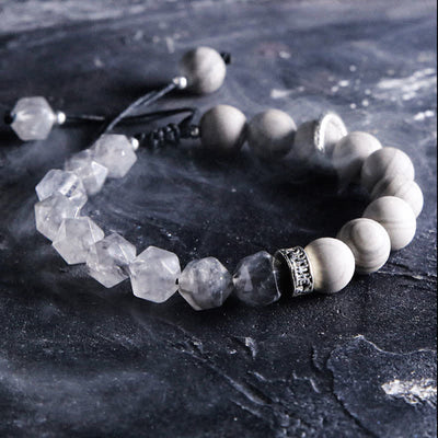 Olivenorma "Gods" Natural Crystal Beaded Bracelet