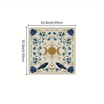 Olivenorma Moon Phase Altar Card Mat Tarot Tablecloth