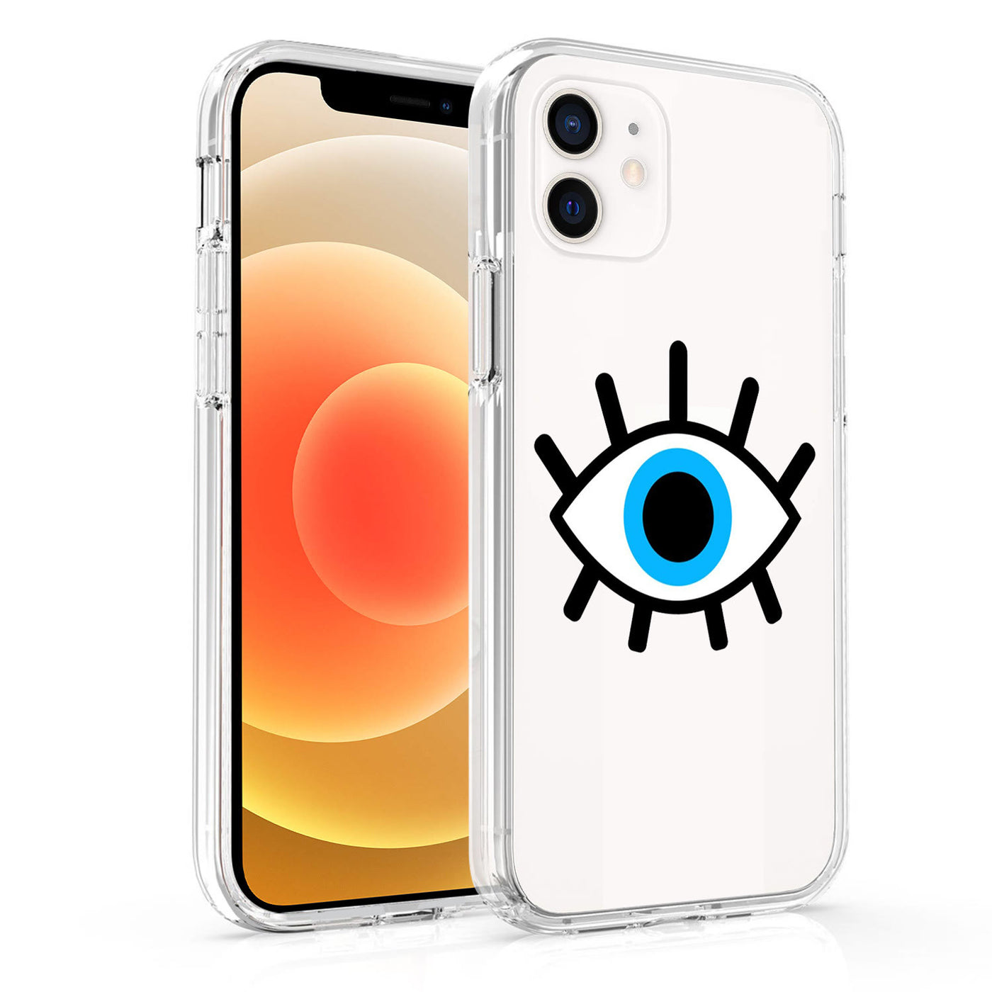 Olivenorma iPhone 13/14/15 Funny Evil Eye Clear Phone Case