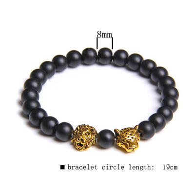 Olivenorma Tiger Eye Lion Panther Beads Bracelet