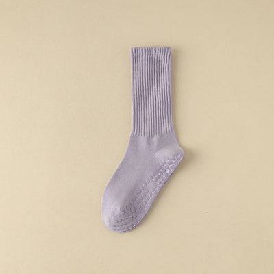 Olivenorma Non Slip Solid Striped Textured Crew Sock Yoga Socks