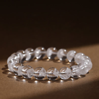 Olivenorma 7-19mm White Phantom Quartz Beaded Bracelet