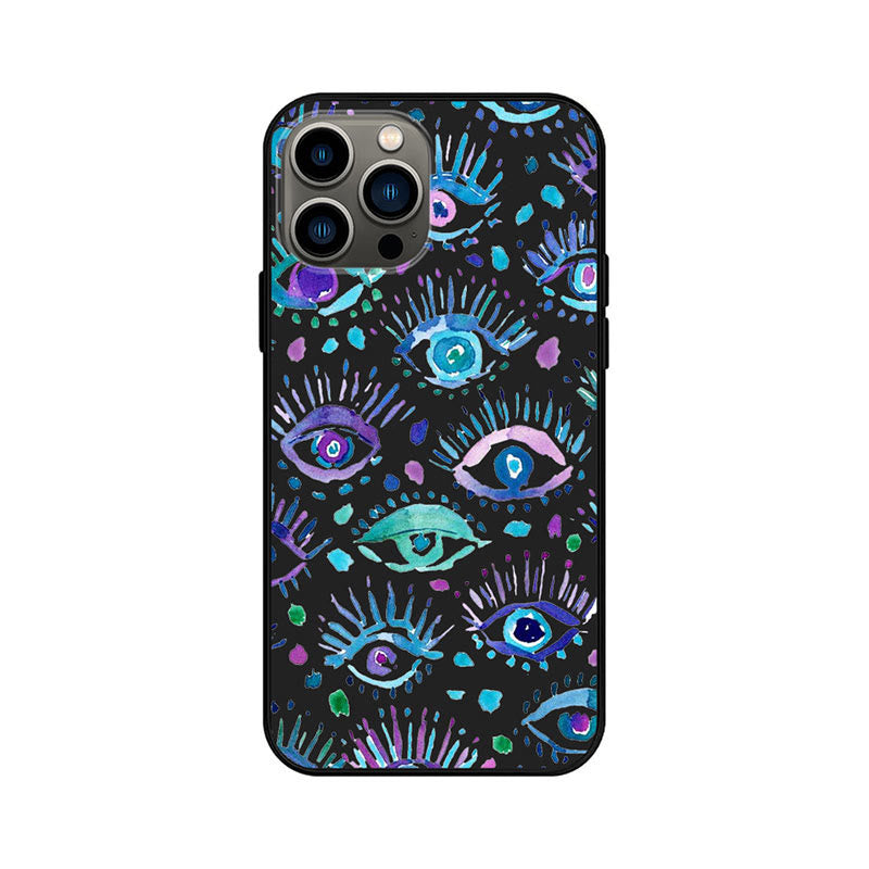 Olivenorma Blue Evil Eye Hamsa Phone Case for iPhone 13/14/15