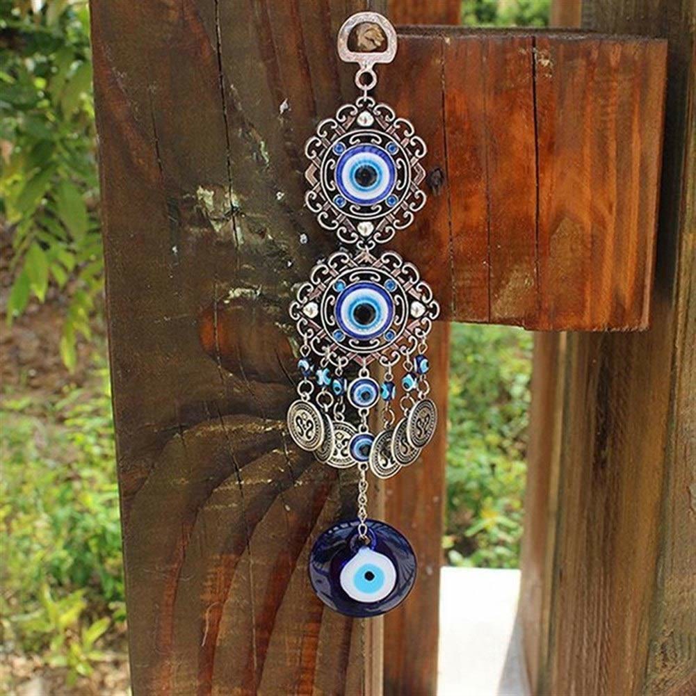 Olivenorma Blue Evil Eye Dream Net Catcher Wall Decor