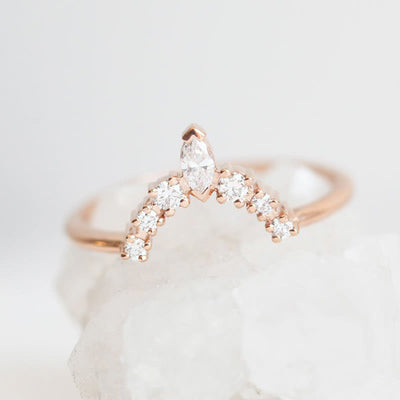 Olivenorma Zircon Sunset Ring Three-Piece Set