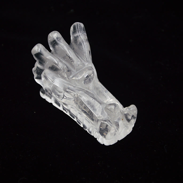 Olivenorma Crystal Dragon Head Gem Crafts Gemstone Decoration