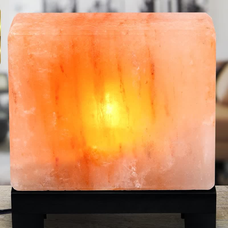 Olivenorma Square Shape Himalayan Pink Salt Lamp