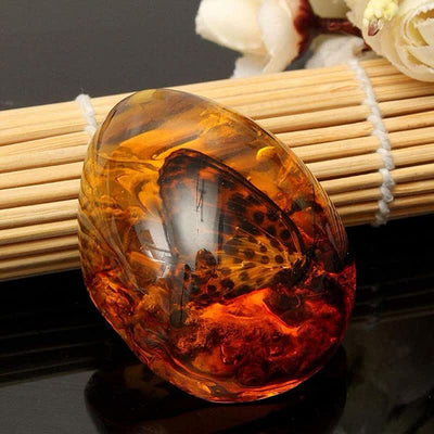 Olivenorma Water Drop Amber Insect Specimen Pendant