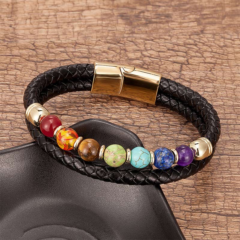 Natural Crystal Chakra Balence Bracelet