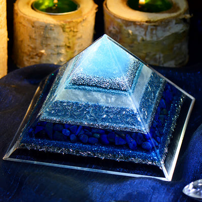 Olivenorma "Keep Peace" Lapis Lazuli Orgone Pyramid