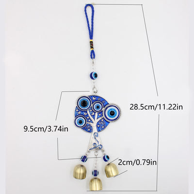 (Clearance 30% OFF / CODE: OFF30) - Olivenorma Blue Evil Eye Tree Of Life Windchime Wall Decor