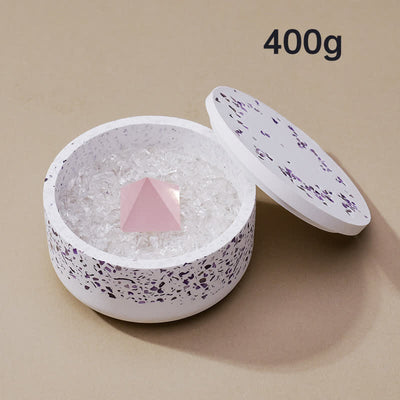 Olivenorma Natural Crystal Gravel Gypsum Demagnetizing Bowl