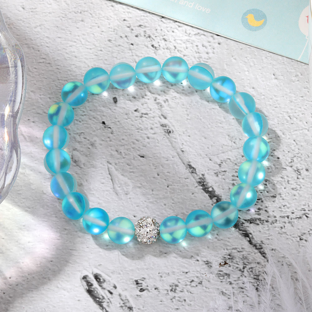 Olivenorma Zircon Crystal Glass Bead Bracelet