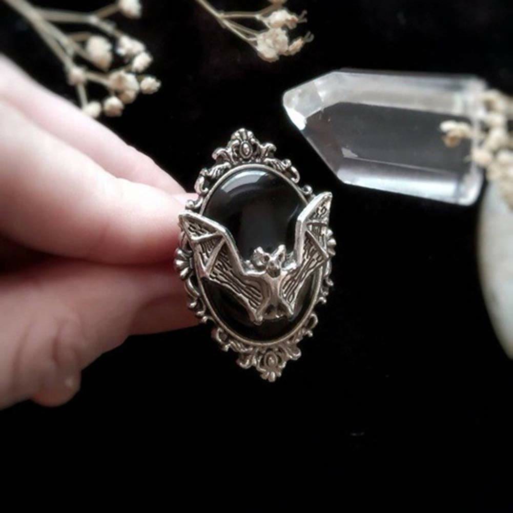 Olivenorma Silver Bat Obsidian Necklace